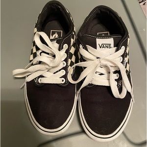 Vans lace up check